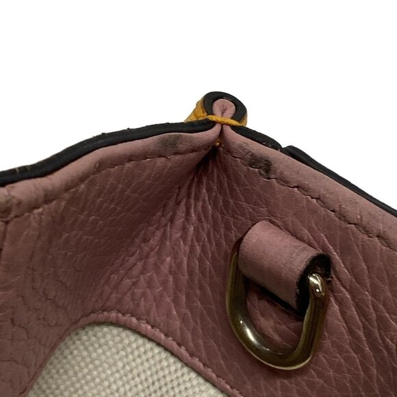 GUCCI Bamboo Shopper Pink Orange Leather Handbag bran570-100425 - Picture 10 of 14